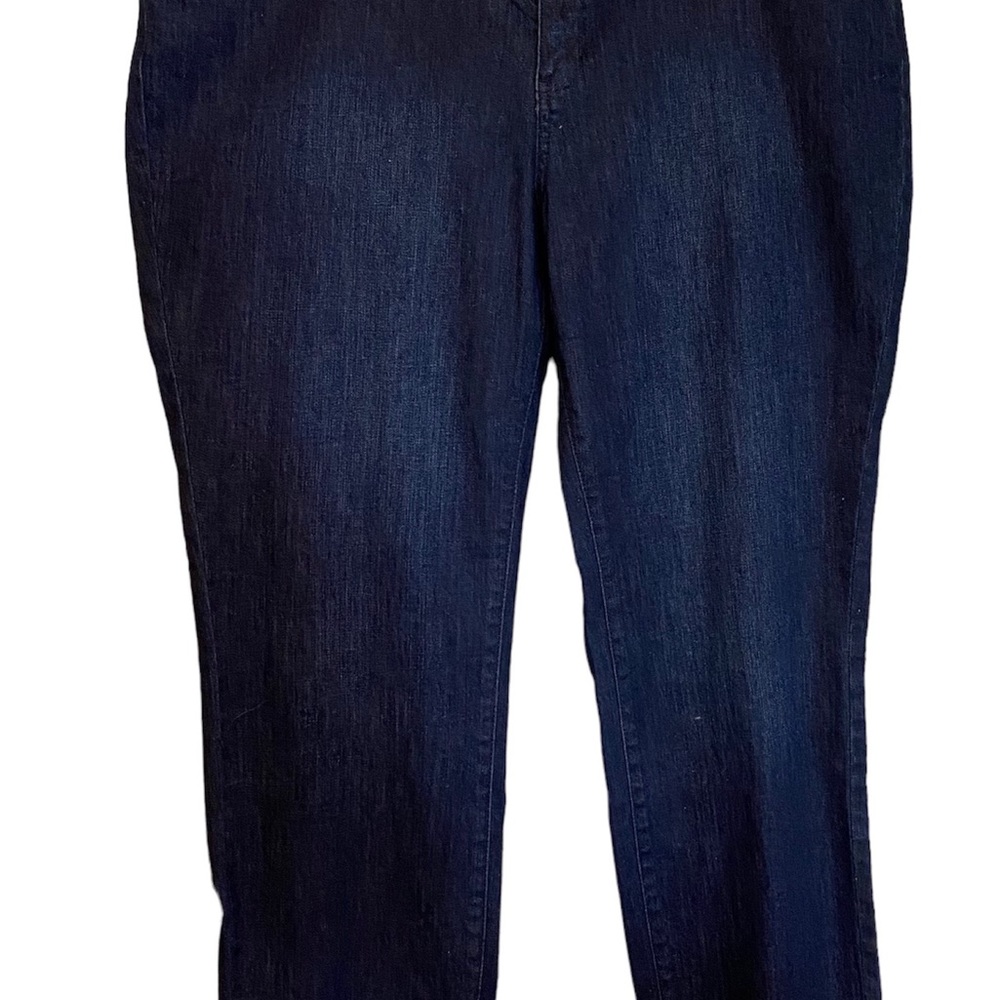 Coldwater Creek Natural 5 pocket Slim jean Dark wash.  Size 16 NWT